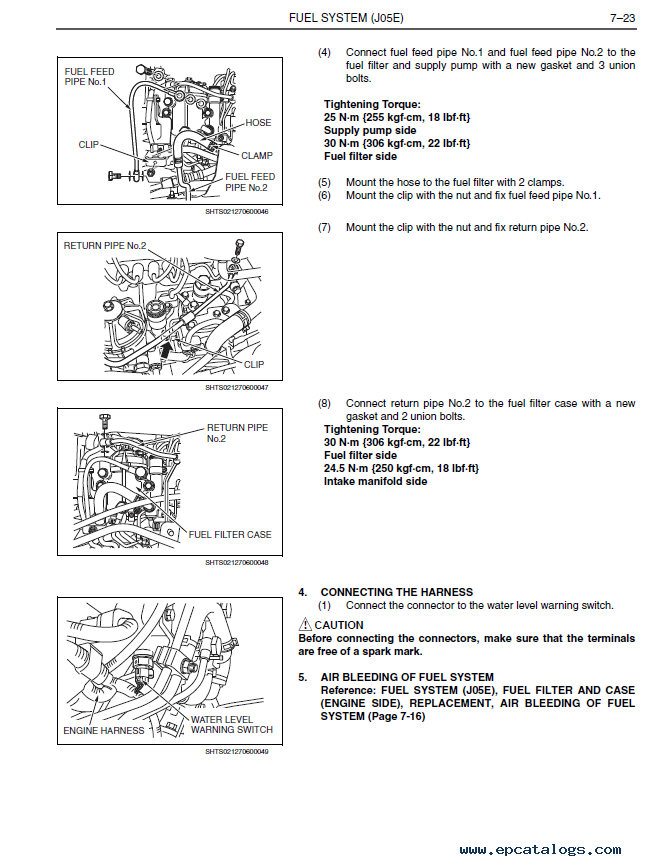 hino engine service manuals